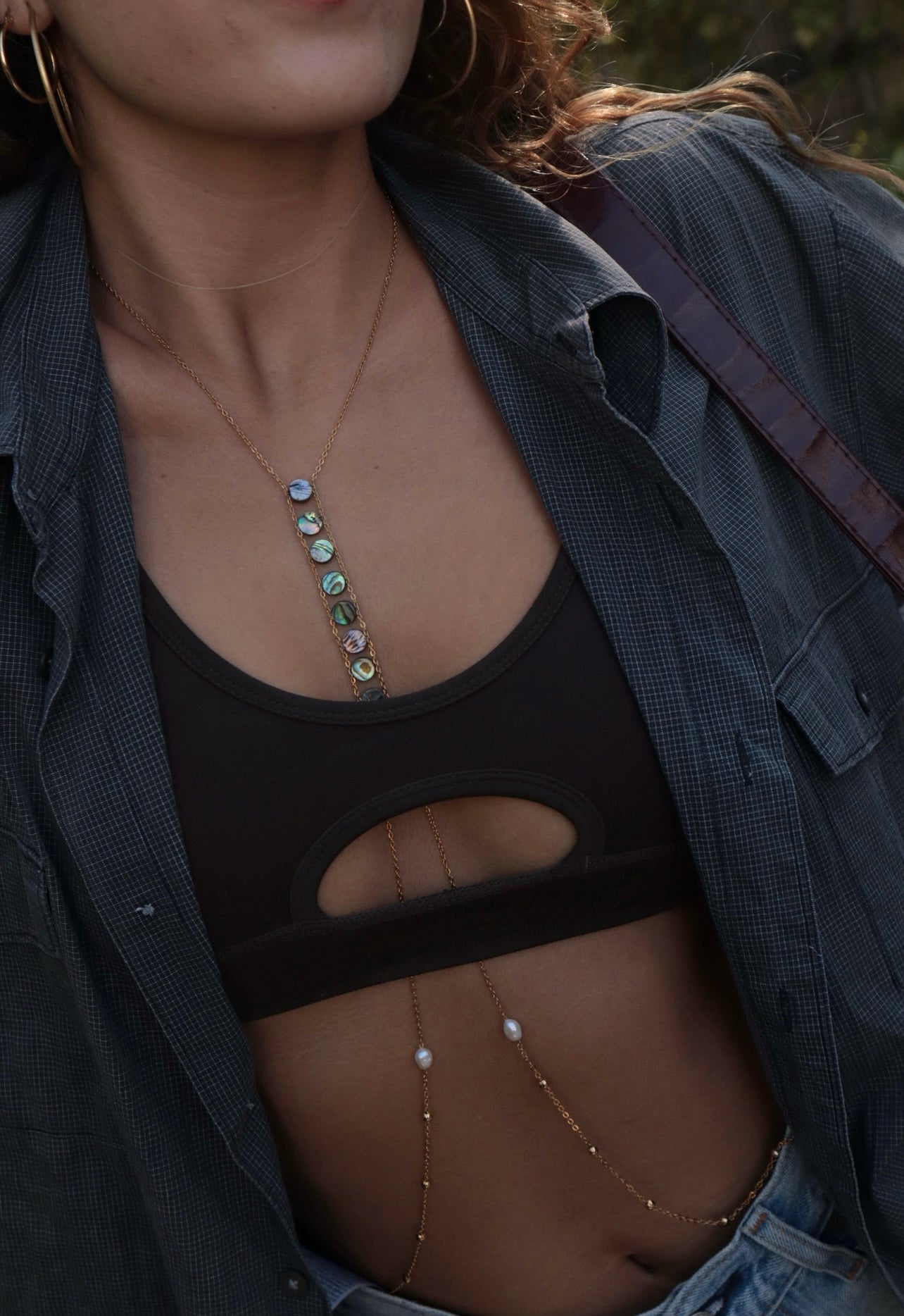 Maxi blue Bodychain