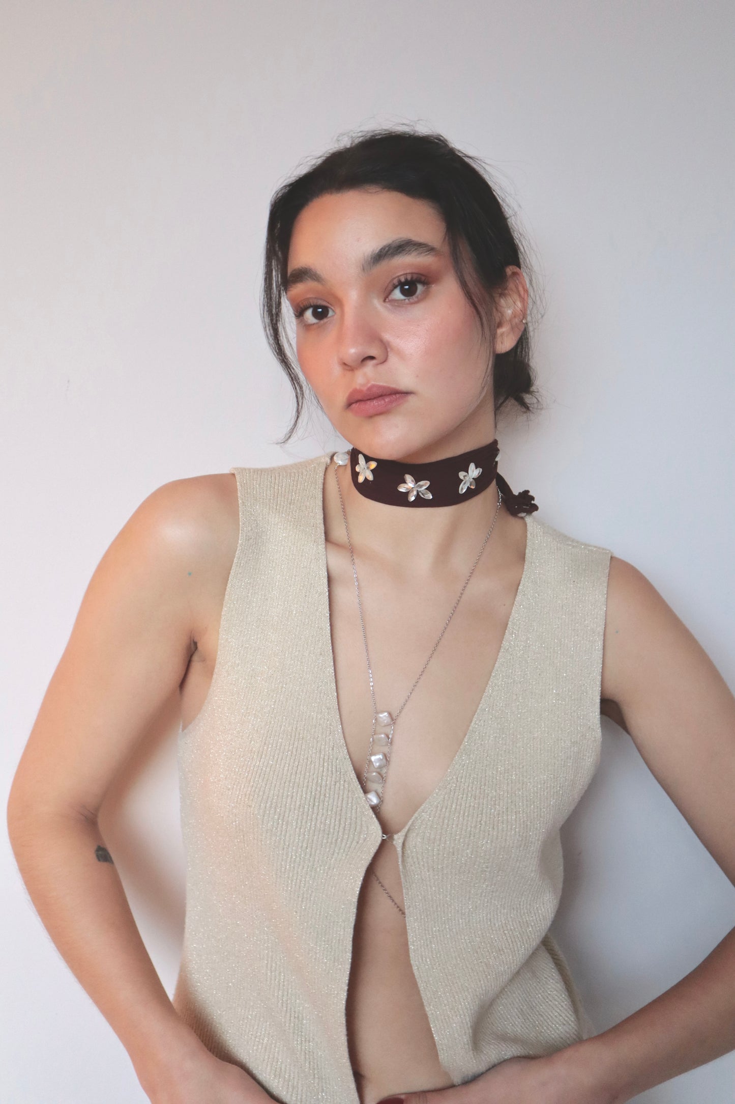 Marea Choker Brown