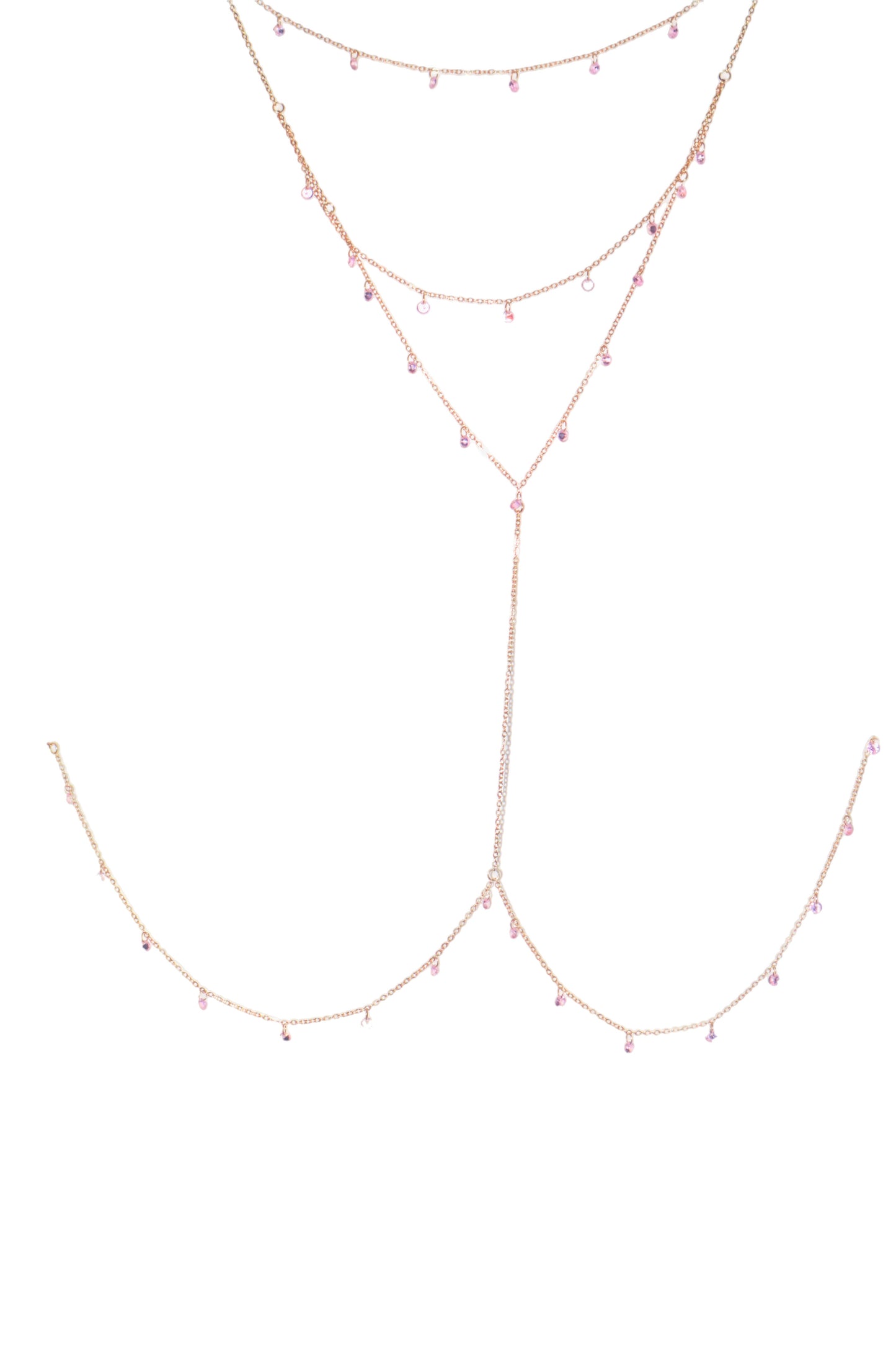 Crystal Rose Bodychain