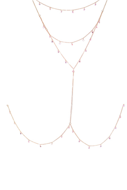Crystal Rose Bodychain
