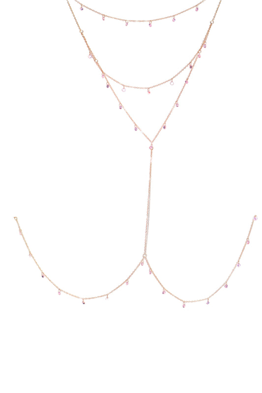 Crystal Rose Bodychain