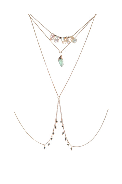 Queen Jade Bodychain