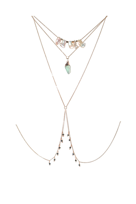 Queen Jade Bodychain