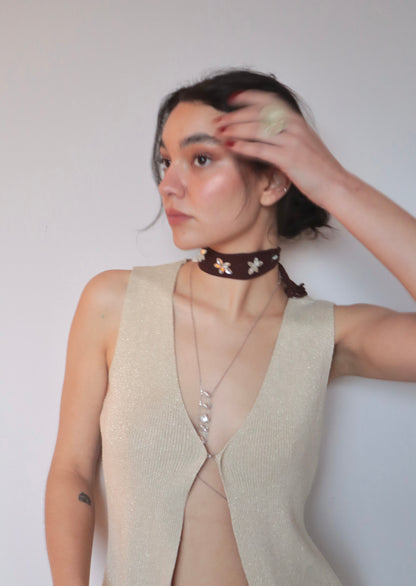 Marea Choker Brown