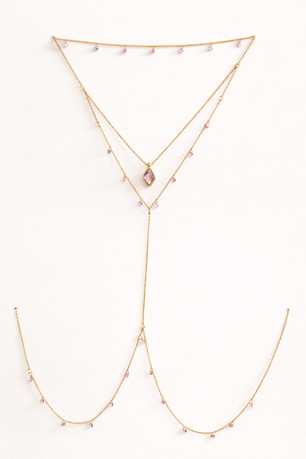 Crystal Rose Bodychain