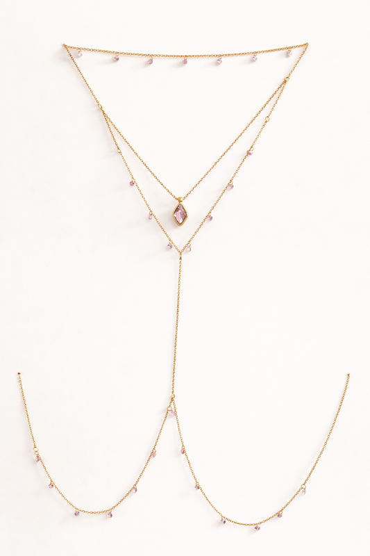 Crystal Rose Bodychain