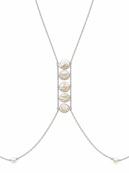 Amira Silver Bodychain
