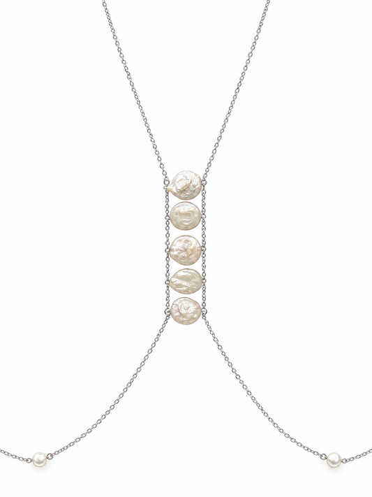 Amira Silver Bodychain