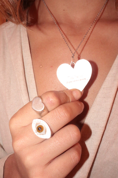 Third Eye Heart Necklace