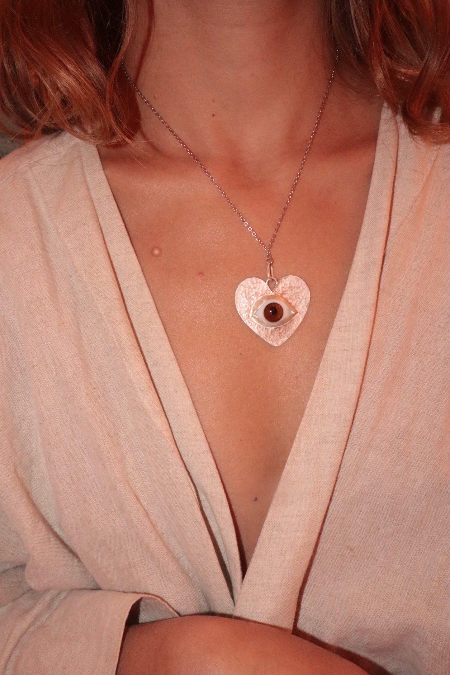 Third Eye Heart Necklace