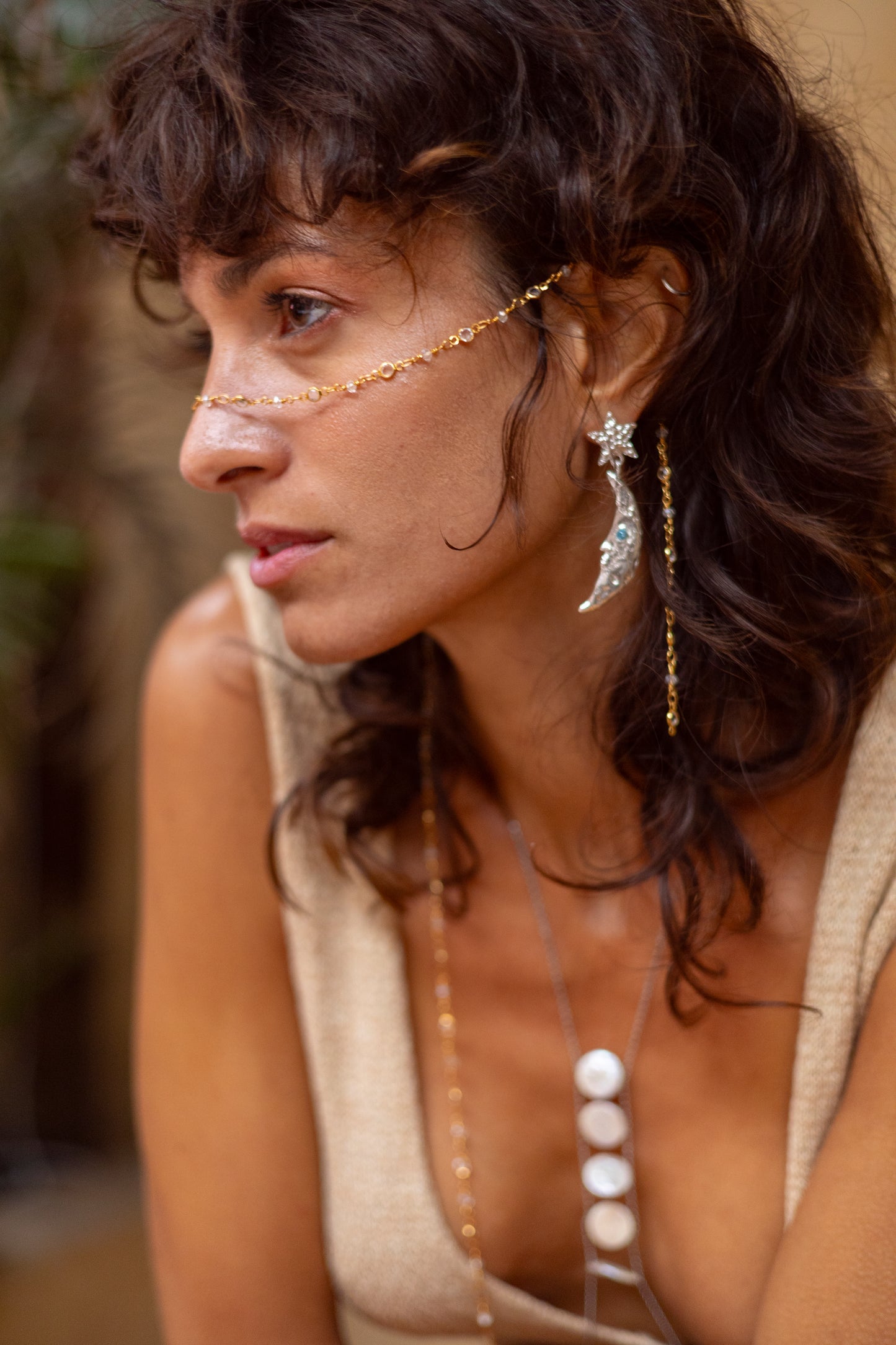 Full moon Earrings