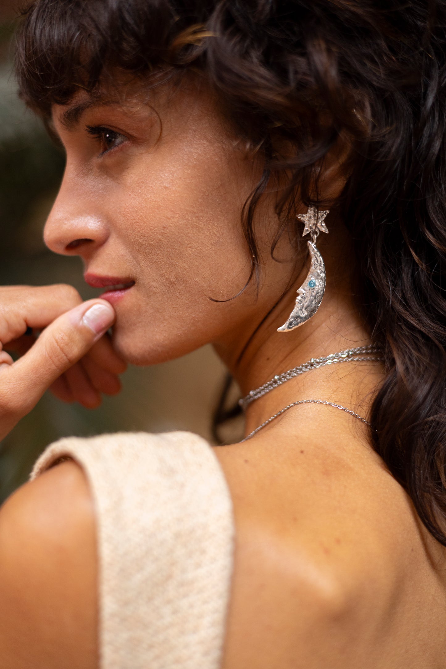 Full moon Earrings